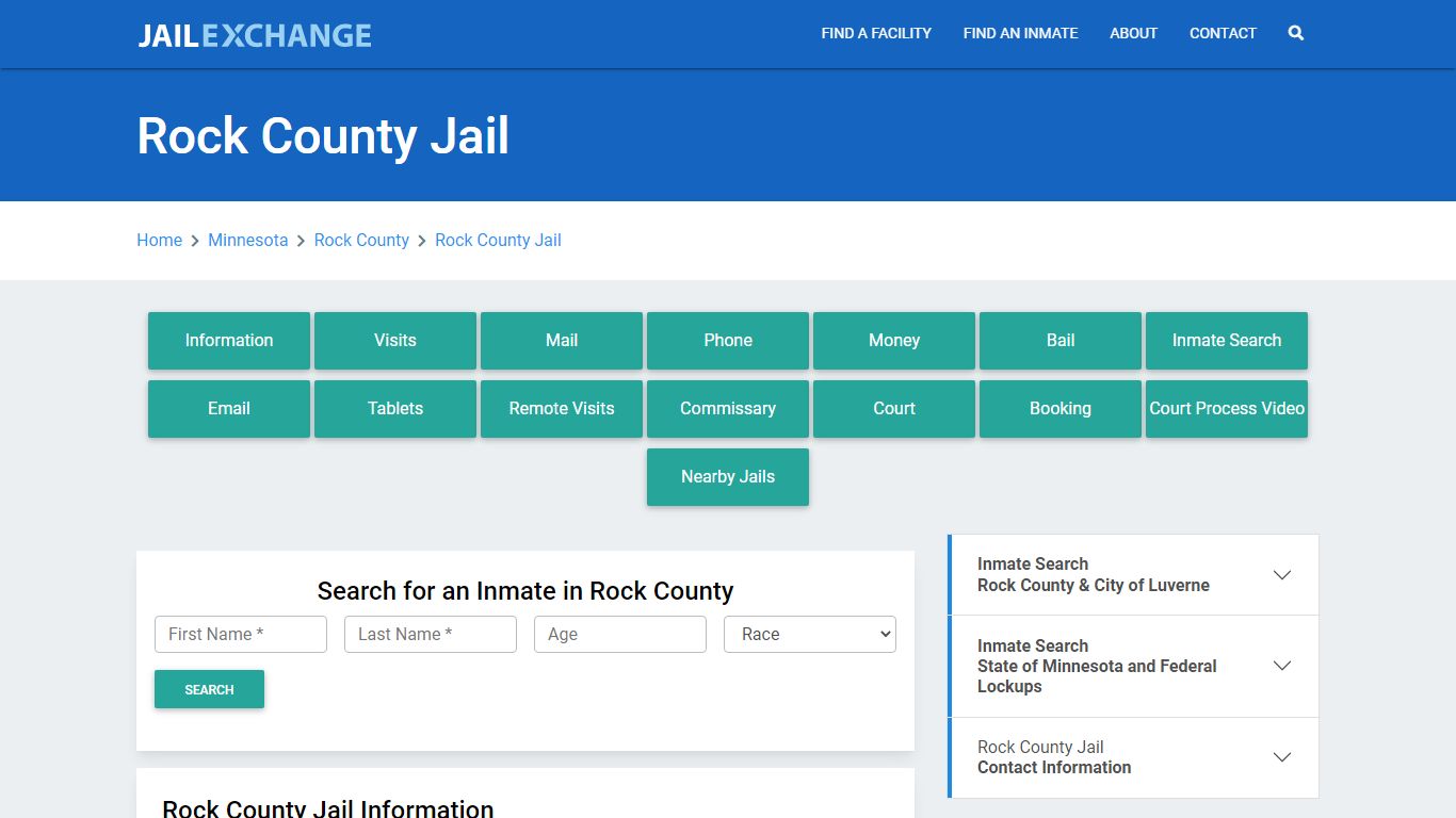 Rock County Jail Roster Lookup, MN, Inmate Search - Jail Exchange